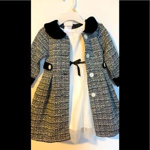 2pc niece coat and dress